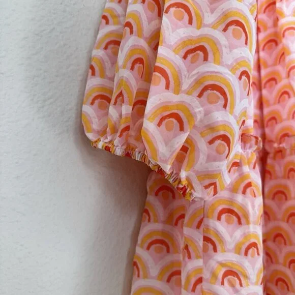 J Marie The Summer Tiered Dress size Large Retail $128 New Rainbow - Picture 8 of 13